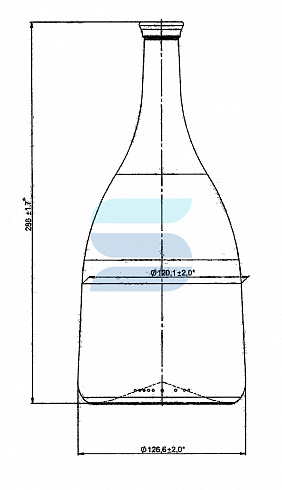 бутылка стеклянная п-34 1,5л «bell»